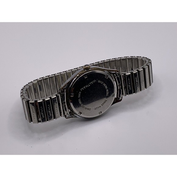 Vintage Waltham Incabloc 17 Jewels Red Second Hand For Parts Or Repair - Picture 11 of 16